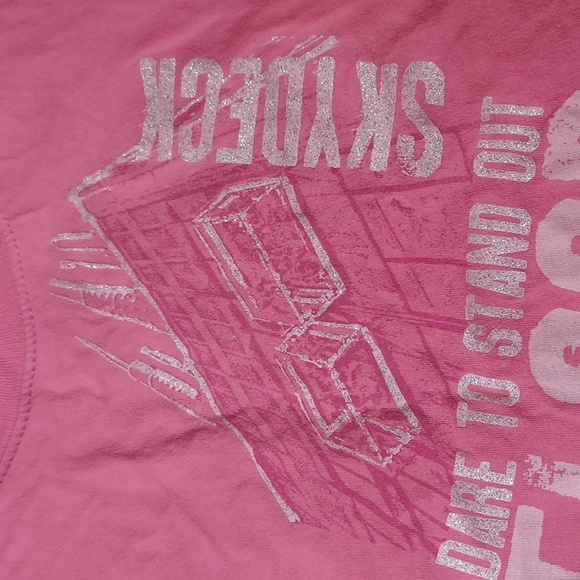 4/$30 Pink Chicago Skydeck Tee - Size Medium (7/8 - Girl) - Picture 5 of 6